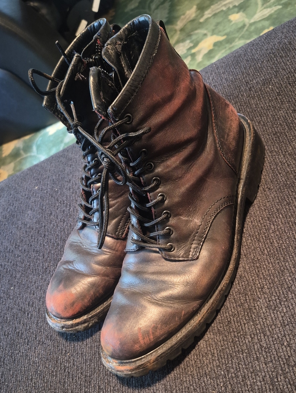 Thursday Boot Company Dark Brown Leather Lace-Up Work Boots